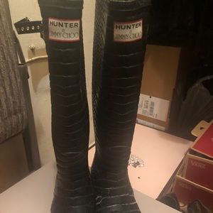 Hunter X Jimmy Choo limited edition rain boots